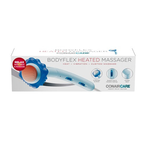 Full-body vibrating Conair massager with dual power settings and soothing heat for muscle comfort, Moovkart.