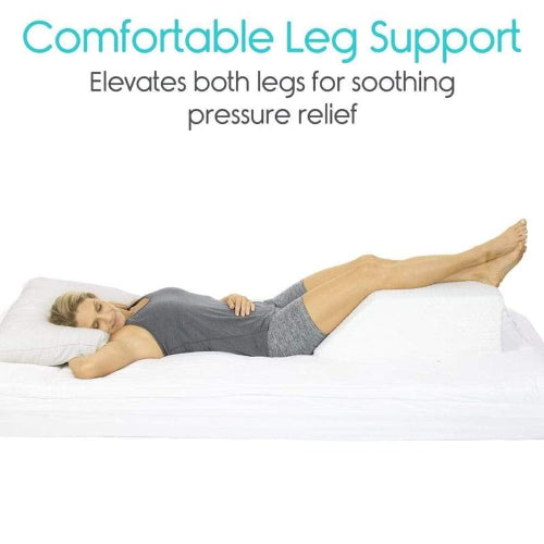 Vive Health 45 Degree Leg Rest Pillow, Gel-Infused Foam