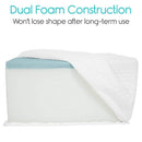 Vive Health 45 Degree Leg Rest Pillow, Gel-Infused Foam