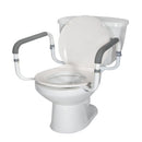 Drive Medical Toilet Safety Rail, adjustable aluminum frame with comfort grip. Moovkart