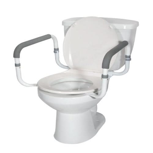 Hospital Toilet Rails Drive Medical Toilet Safety Rail Adjustable Width, Padded Handles ...