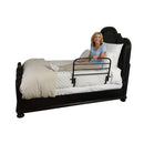Fold-down Stander bed rail for easy access and space-saving, Moovkart