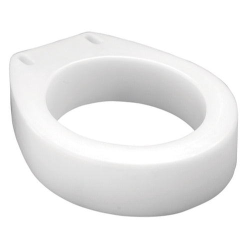 Elevated Carex Toilet Seat showing 3.5 inch lift for reduced bending strain, Moovkart