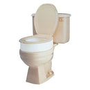 Carex Toilet Seat Riser with secure fit on existing toilet bowl for improved accessibility, Moovkart