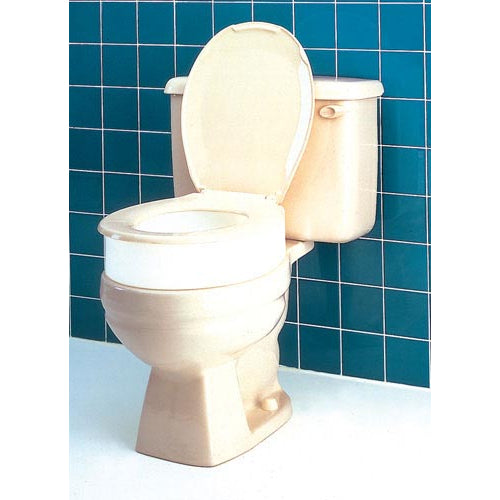 Durable Carex Raised Toilet Seat supporting safe daily use in bathrooms, Moovkart