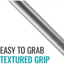 Drive Medical Chrome Grab Bar 18 Inch, Knurled Steel for Secure Grip, Vertical or Horizontal Mount