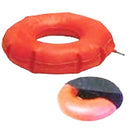 Carex 18 Inch red rubber inflatable ring for pressure relief and seating support, Moovkart