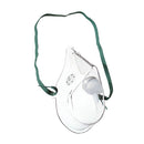 Generic Oxygen Mask for Adults with 7 feet tubing, medium concentration, and adjustable nose clip for comfort. Moovkart

