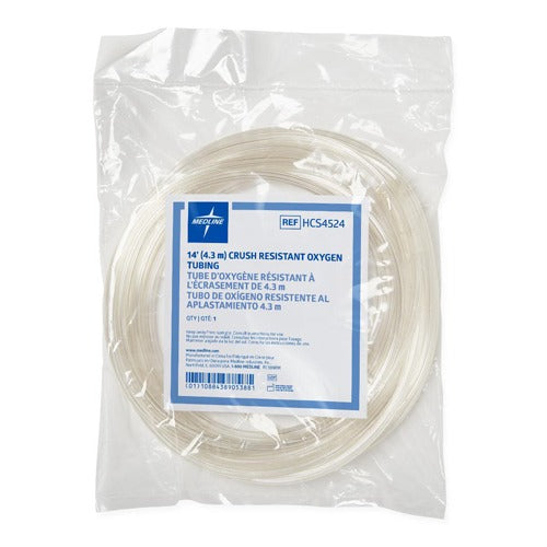 Medline Oxygen Supply Tubing, 14 Feet Length, Each