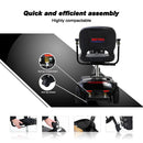 Homecare Four Wheel Foldable Electric Mobility Scooter with LED Lights and Adjustable Seat