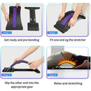 GUBENCI Adjustable Multi-Level Spine Deck, Lower and Upper Lumbar Massager, Purple