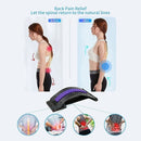 GUBENCI Adjustable Multi-Level Spine Deck, Lower and Upper Lumbar Massager, Purple