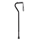 Drive Medical Offset Aluminum Cane with Gel Hand Grip, Adjustable Height, Black, Pack of 2 for enhanced stability and comfort. Moovkart
