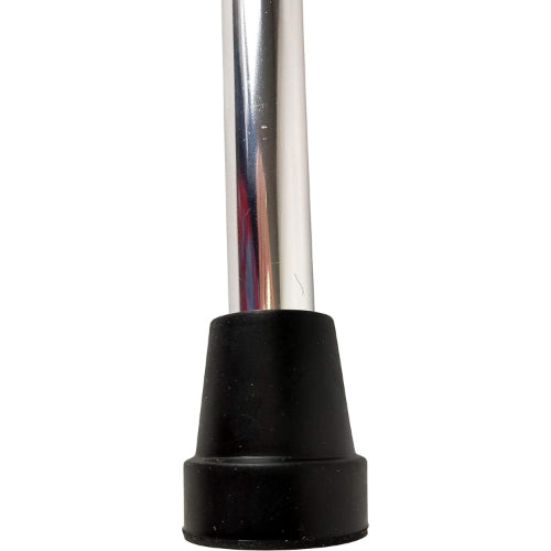 BlueJay Offset Handle Cane with Soft Foam Grip and Wrist Strap, Silver