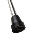 BlueJay Offset Handle Cane with Soft Foam Grip and Wrist Strap, Silver