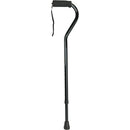 Blue Jay Offset Handle Cane with Soft Foam Grip, Black with Strap