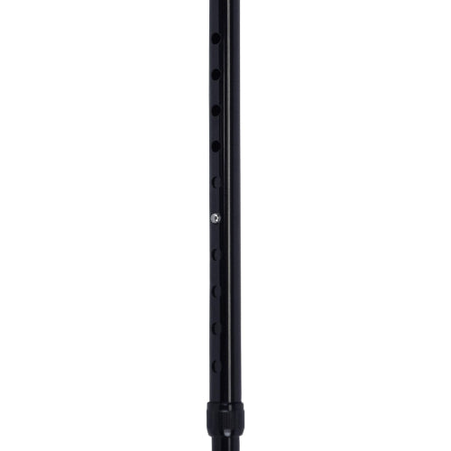 Blue Jay Offset Handle Cane with Soft Foam Grip, Black with Strap