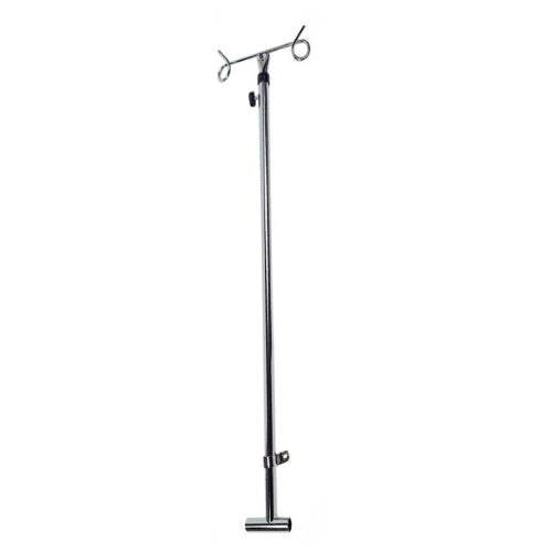 Drive Medical Telescoping IV Pole for Wheelchairs, adjustable height with universal spacing sleeve for most wheelchair models, Moovkart