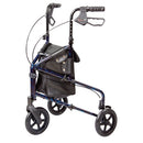 Carex Trio Roller Walker with lightweight foldable frame and locking brakes for safe mobility, Moovkart