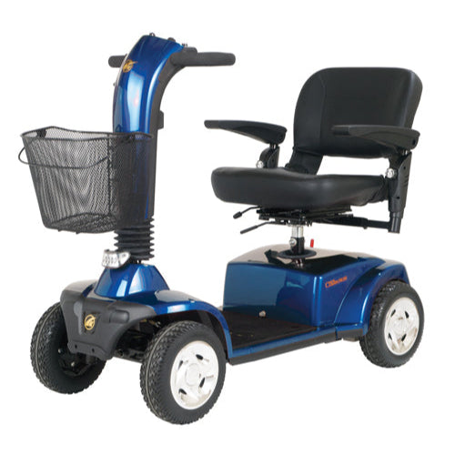 Golden Technologies Companion II 4-Wheel Electric Scooter, Full-Size, Arctic Blue Durable and Comfortable Mobility Scooter, Moovkart.
