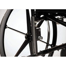 Graham-Field Paramount XD wheelchair featuring solid wheels and black nylon upholstery. Moovkart