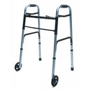 Graham-Field Dual Release Walker with 5-Inch Wheels, lightweight aluminum for stable mobility, Moovkart
