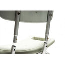 Graham-Field Knock Down Bath Seat with Backrest, Adjustable Height, Anodized Aluminum