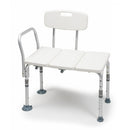 Graham-Field Knock Down Transfer Bench with adjustable height for safer bathtub entry, Moovkart