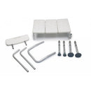 Lightweight aluminum Graham-Field Transfer Bench with drainage seat for comfortable transfers, Moovkart