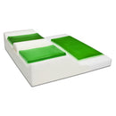 Graham-Field Dura-Gel SPP AT wheelchair cushion top view showing three-zone gel for pressure relief, Moovkart