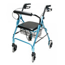 Graham-Field Lumex Walkabout Lite Rollator side view with padded seat for comfortable mobility, Moovkart
