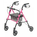 Graham-Field Rollator with 6-inch wheels and quick-stop brakes for stable mobility, Moovkart