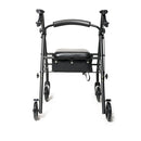 Graham-Field Walkabout Steel Knock Down Four Wheel Rollator with Padded Seat and 6 Inch Casters