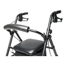 Graham-Field Walkabout 4 Wheel Rollator with padded seat and removable backrest for comfort, Moovkart