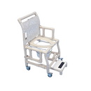 Generic Shower Chair Deluxe PVC Superior with Commode Pail, Wide