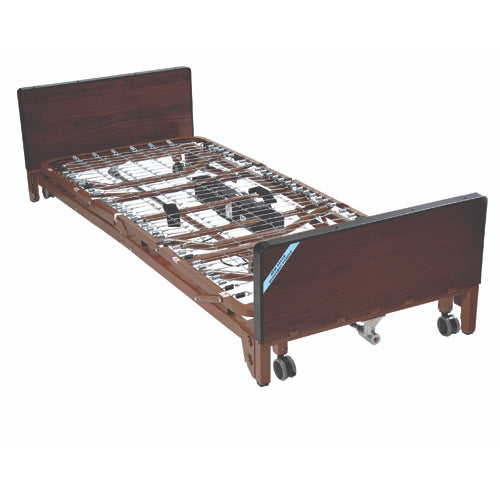 Drive Medical Delta Ultra Lite 1000 Full Electric Homecare Bed Package with Mattress and Side Rails for Patient Comfort and Safety. Moovkart