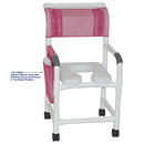 MJM International Shower Chair With Soft Seat Deluxe Dual Usage, Removable Center Section