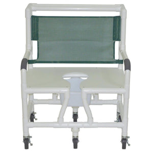 MJM International Bariatric Shower Commode Chair, 700 lbs, 30