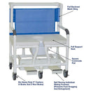 MJM International Bariatric Shower Chair 30 Inch Internal Width and 5 Inch casters with 700 lbs. Moovkart