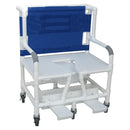 MJM International Bariatric Shower Chair with 30-Inch Width, Commode Pail