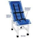 MJM International Reclining Bath/Shower Chair with Base and Casters, Extra Large