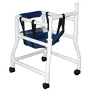 MJM International Pediatric Walker with 18 Inches Internal Width, Height Adjustable, 3 Inches Twin Casters, 100 lbs Capacity