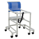 MJM International Adjustable Walker with Anti-Tip Outriggers, 18 inch Width