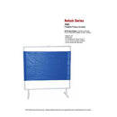 MJM International Portable Privacy Screen, Single Panel, 65 Inches Wide By 70 Inches High, Fluid-Rresistant Fabric.