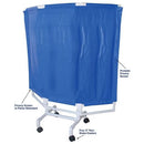 MJM International 3-Panel Portable Privacy Screen, 21.25 (W) x 51 (H) Panels with 3 Inch Twin Nylon Casters
