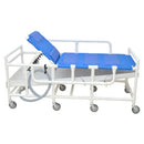 MJM International Shower Gurney with Canvas Drain Pan, Duo Sling, Elevating Headrest and Side Rails