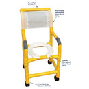 MJM International Shower Chair for Pediatric and Small Adult, 15 Inches