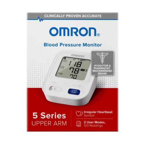 Omron 5 Series BP7200 Digital Upper Arm Blood Pressure Monitor With D-Ring Cuff