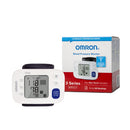 Omron 3 Series Wrist Blood Pressure Monitor showing UltraSilent Inflation and irregular heartbeat detection, Moovkart