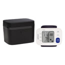 Portable Omron 3 Series Wrist Blood Pressure Monitor with storage case and AAA batteries, Moovkart